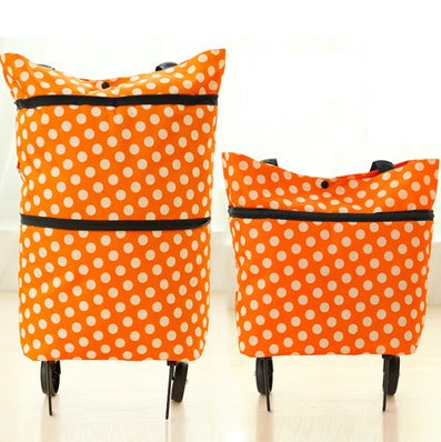 Hopfällbar shoppingväska med hjul - Lika bra för män som för kvinnor