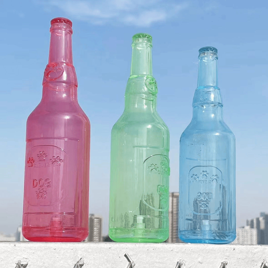 Pipande Hundleksak – Flytande Vattenflaska med Tennisboll 🐾