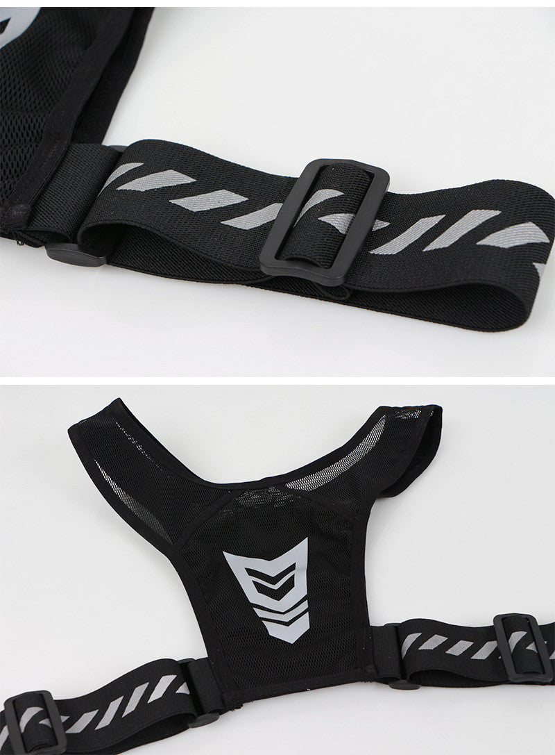 Lätt reflexväst för löpning, skidåkning, cykling & skridskor – hög synlighet