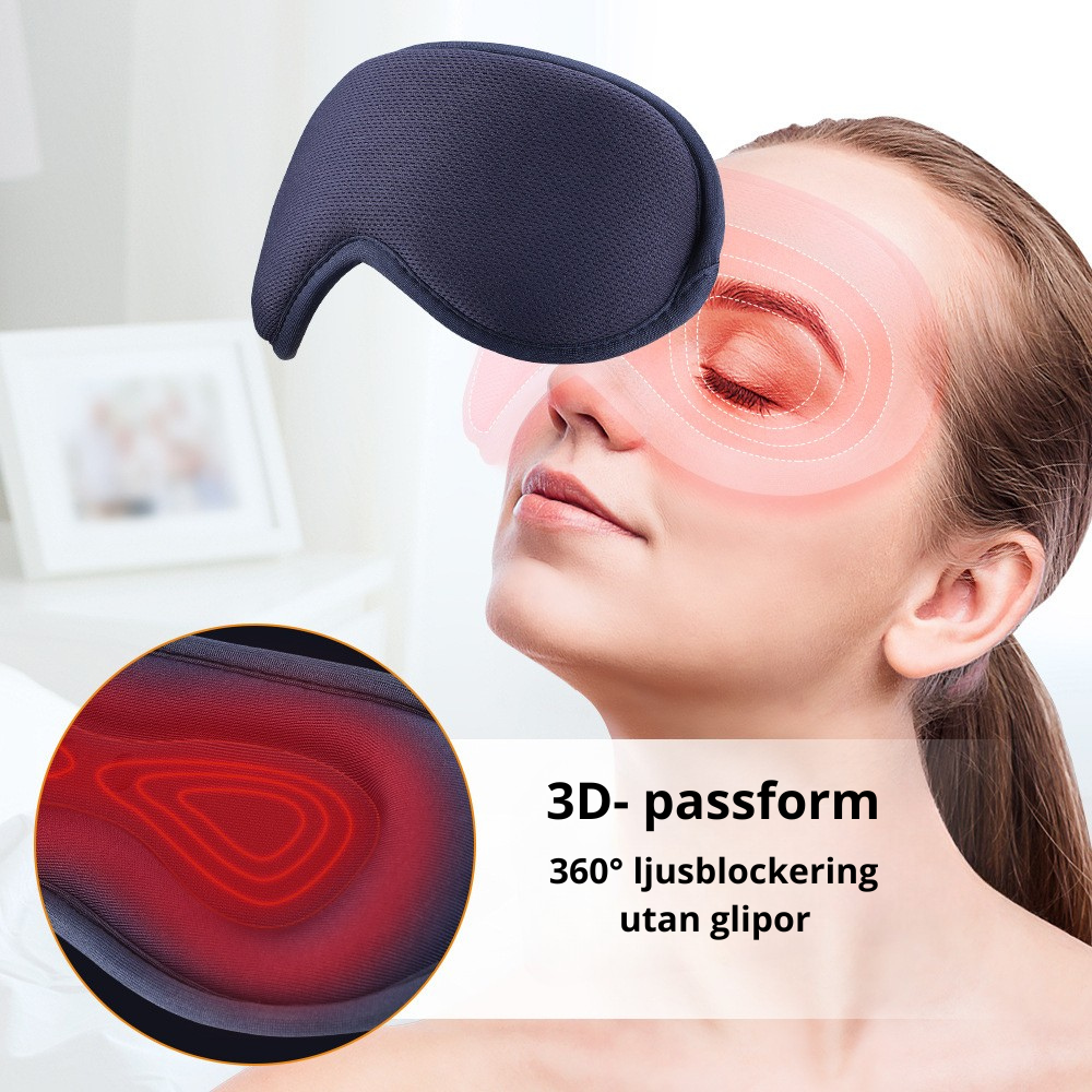 Ögonmask med värmeterapi och vibration