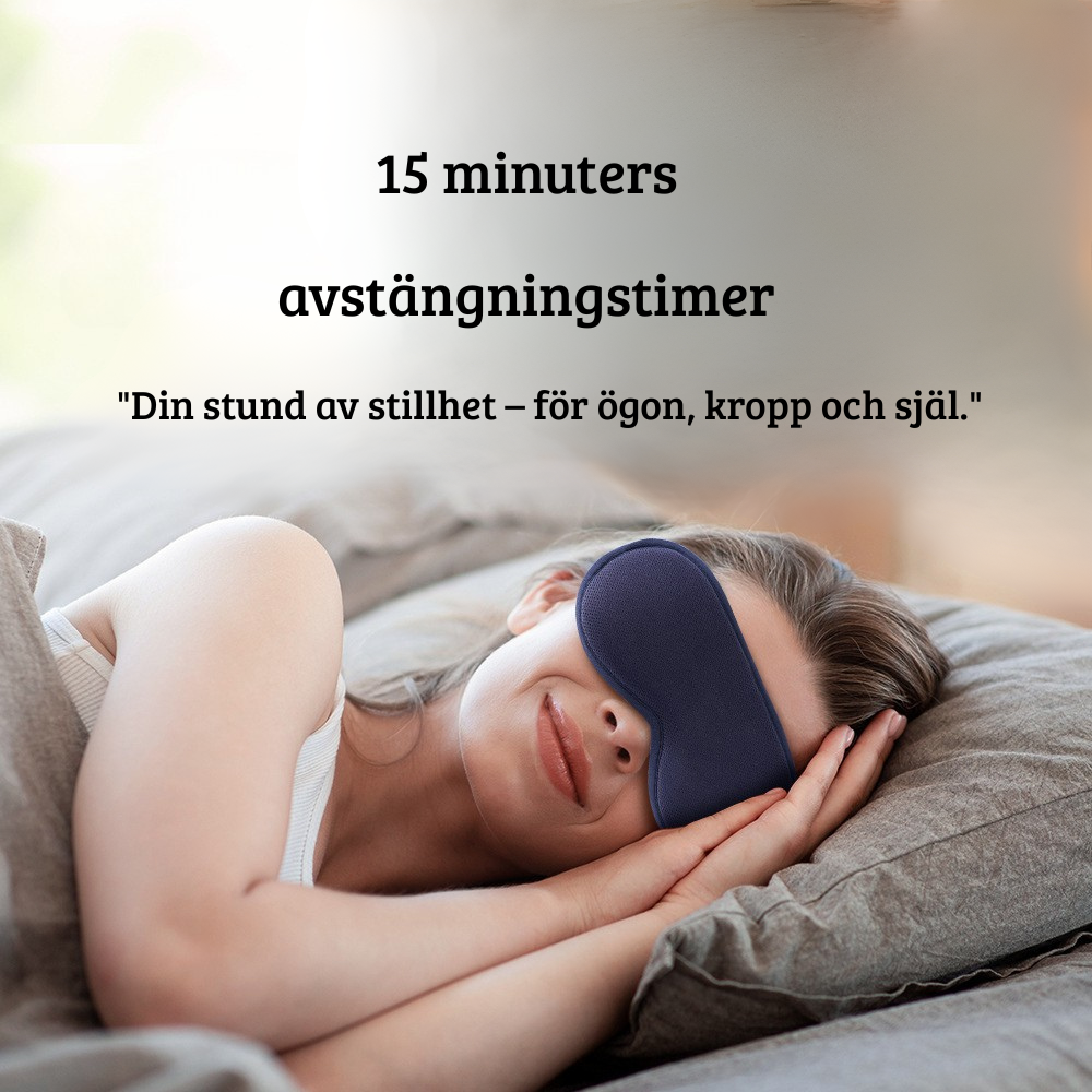 Ögonmask med värmeterapi och vibration