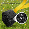 ZenZon Nordic black and speckled dog bite tug toy with yellow handles, made of durable hemp material for training.